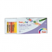 Buy PENTEL ARTS FABRIC FUN 15 COLORS online at Shopcentral Philippines.