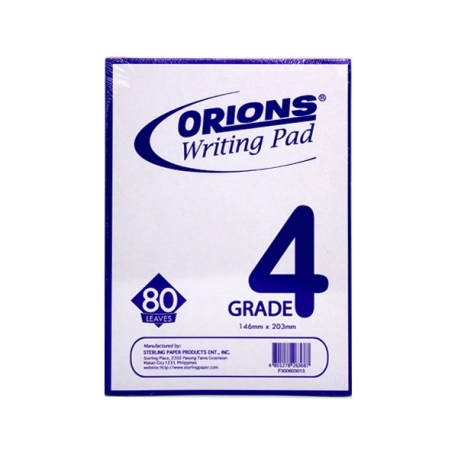 Buy Orions Writing Pad Grade 4 Solo online at Shopcentral Philippines.