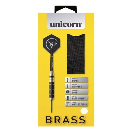 Unicorn Core Plus Brass Gold Darts W Wallet 21 23g For Php800