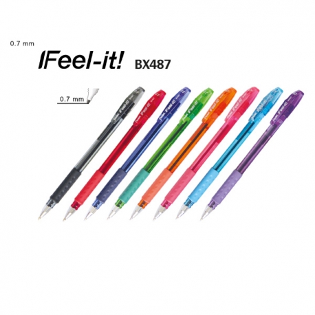 Buy Pentel I Feel-It! BX487 Colored Ink Ballpoint Pens online at Shopcentral Philippines.