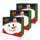 Sterling Christmas Totebag w/ Gift Tag Snowman L Horizontal 3's