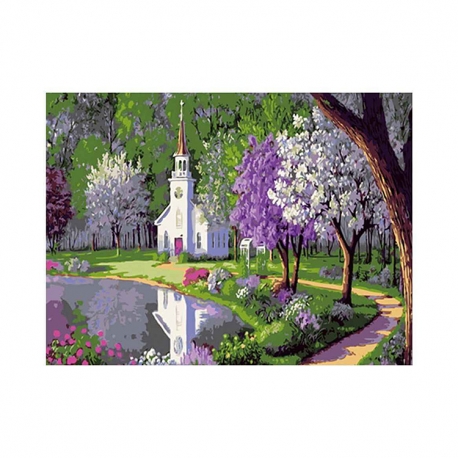 Buy Paint by Number Kit 16"x 20" Quiet Church online at Shopcentral Philippines.