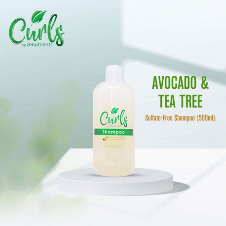 Buy Curls by Zenutrients Avocado & Tea Tree Sulfate-Free Shampoo 500ml online at Shopcentral Philippines.
