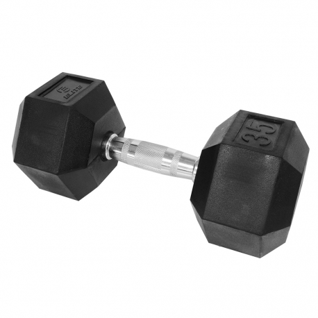 Buy Elite Rubber Hex Dumbbell 35LBS  - 1pc (Pre-order 7 working days) online at Shopcentral Philippines.