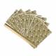 New Sterling  8's Christmas Gift Wrappers Gold Snowflakes in a Tube Container
