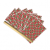 Buy New Sterling  8's Christmas Gift Wrappers Checkered Red Green in a Tube Container online at Shopcentral Philippines.