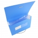 Deli 5554 A4 Ribbed Expanding File 7 Pockets Blue