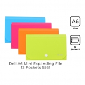 Buy Deli 5561 A6 Mini Expanding File 12 Pockets (1PC) Random Color online at Shopcentral Philippines.