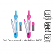 Buy Deli 8616 - Compass with Mech Pencil (1PC) Random Color online at Shopcentral Philippines.