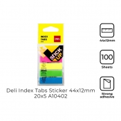 Buy Deli A10402 Index Tabs Sticker 44x12mm 20x5 Sheets online at Shopcentral Philippines.