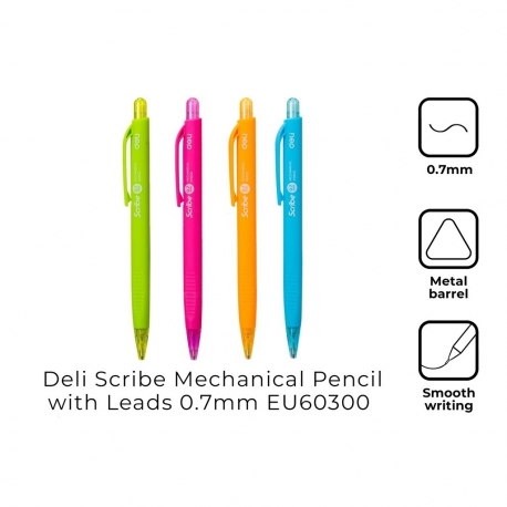 Buy Deli U60300B 1Pc Scribe Mechanical Pencil with Free Eraser Random Color online at Shopcentral Philippines.