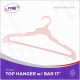 Fuho Top Hanger w/ Bar 17" Set of 6 Random 