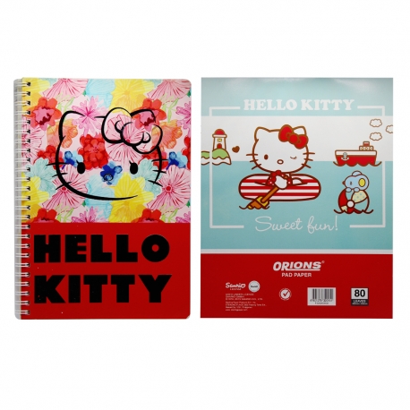 Buy Gift Set: Sterling Hello Kitty Spiral Notebook/ Orions Hello Kitty Intermediate Pad online at Shopcentral Philippines.