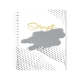 Sterling Silver Lines Spiral Notebook 8x10.5 Design 1