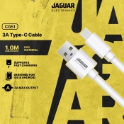Buy Jaguar CG51 3.0A Fast Charging Data Cable Lightning 1 Meter  White online at Shopcentral Philippines.