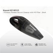 Buy Kazumi KZ-WV15 Wireless Portable Vacuum Cleaner with H13 Filter - Black online at Shopcentral Philippines.