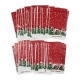 25 Pcs Holiday Gift Loot Bag 13x23cm Green / Red
