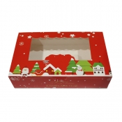 Buy 10 Pcs Holiday Window Pastry Box Collapsible 13cm x 21cm x 5cm Red online at Shopcentral Philippines.