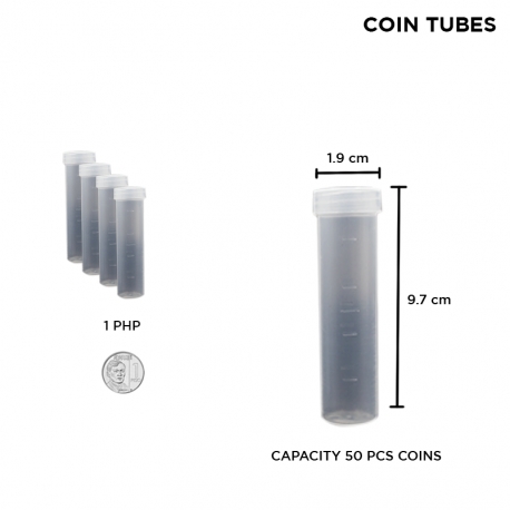 Buy CLAS Coin Tubes for Coin Organization - can Secure up to 50 Coins Per Tube online at Shopcentral Philippines.