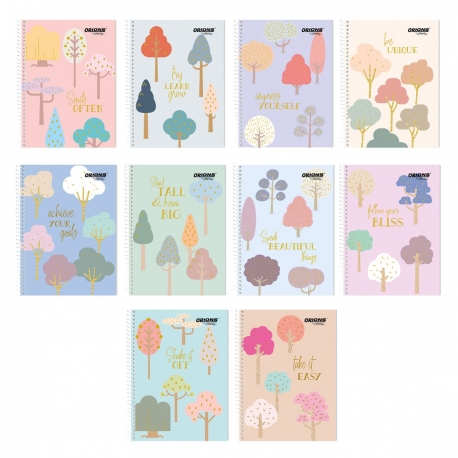 Buy Set of 10 Orions Tree Patterns Spiral Notebook 80 Leaves online at Shopcentral Philippines.