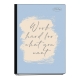 Sterling Brush & Quotes Clip Binder Notebook Random Design