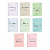 Buy Set of 8 Sterling Spiral Notebook 685 Life Canvas 80 Leaves online at Shopcentral Philippines.