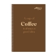Set of 8 Avanti Caffeinated Spiral Notebook 80 Leaves