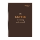 Set of 8 Avanti Caffeinated Spiral Notebook 80 Leaves