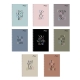 Set of 8 Avanti Colored Words Spiral Notebook 80 Leaves