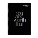 Set of 8 Avanti Colored Words Spiral Notebook 80 Leaves
