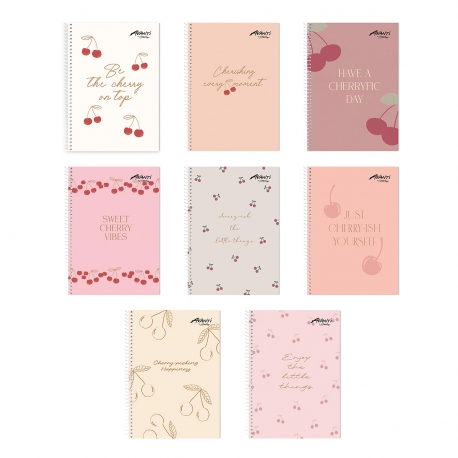 Buy Set of 8 Avanti Cherry Spiral Notebook 80 Leaves online at Shopcentral Philippines.