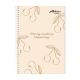 Set of 8 Avanti Cherry Spiral Notebook 80 Leaves