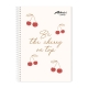 Set of 8 Avanti Cherry Spiral Notebook 80 Leaves