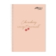 Set of 8 Avanti Cherry Spiral Notebook 80 Leaves