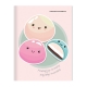 Set of 8 Avanti Cute Mochi Composition Notebook 80 Leaves