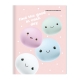 Set of 8 Avanti Cute Mochi Composition Notebook 80 Leaves