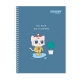 Set of 10 Orions Kawaii Neko Spiral Notebook 80 Leaves