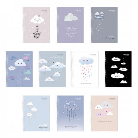 Buy Set of 10 Orions Clouds and Smiles Spiral Notebook 80 Leaves online at Shopcentral Philippines.