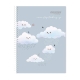 Set of 10 Orions Clouds and Smiles Spiral Notebook 80 Leaves