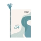 Set of 10 Orions Abstract Wave Yarn Notebook 80 Leaves