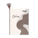Set of 10 Orions Abstract Wave Yarn Notebook 80 Leaves