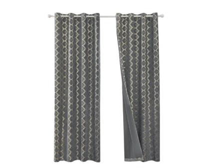 Ystyle Cortinas Salon Terciopelo 2 Piezas con Ojales, 140x145cm, Cortinas Termicas Aislantes Frio Y Calor, Modernas Suave Cortina Habitacion Terciopelo, Gris