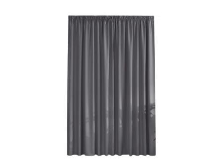 PONY DANCE Cortinas Salon Grises Opaca Termica Aislante 1 Pieza, Cortinas Blackout 3 Metros para Ventanas Grandes Dormitorio para Riel, 300x245 CM