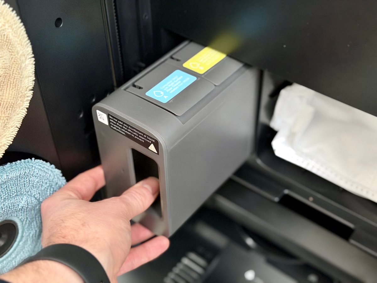 No need to replenish detergent weekly: Mobius 60 is economical in product usage ©Mathieu Grumiaux for Clubic