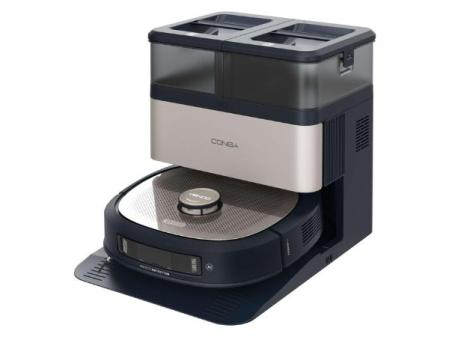 Cecotec Robot Aspirador y Friegasuelos con Estación Autovaciado, IA y Láser Conga Z100 X-Treme. Navegación Láser e Inteligencia Artificial, 20000Pa, Fregado Profesional, Mopa Bimaterial XXL