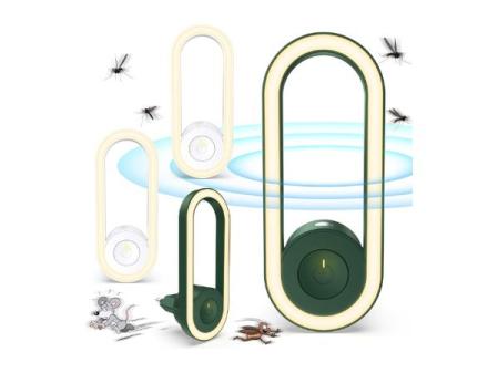 Repelente Ultrasónico de Plagas, 4 Paquetes Electrónico Repelente Mosquitos Control de Plagas, Repelente Ultrasónico Anti Mosquitos para Interiores, Insectos, Moscas, Cucarachas, Arañas, Roedores