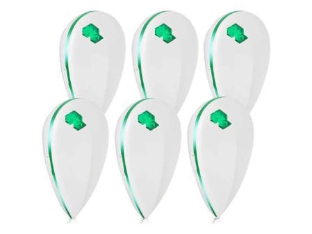 Repelente Ultrasónico de Plagas - 6 Pack Electrónico Repelente Mosquitos Ultrasónico 3 Modes Anti Cucarachas, Moscas,Antimosquitos,Ratones,Arañas,100% Inofensivo para Mascotas y Humanos