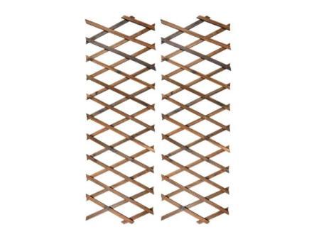LATERN 2 Pieces Wooden Lattice Panel for Plants, 180CM x 30CM Vertical Shelf for Climbing Plants, Hanger Frame for Wall Decoration for Room Garden Patio