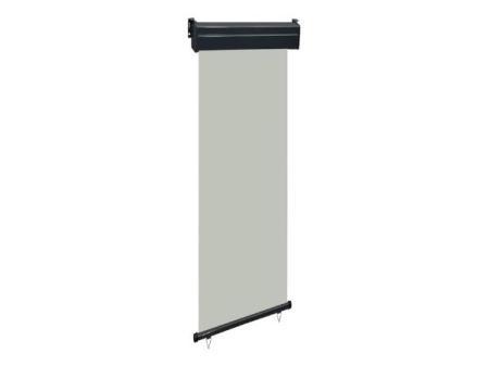 vidaXL Exterior Balcony Side Awning, Privacy Screen, UV-Resistant Vertical Canopy for Garden Terrace, Gray