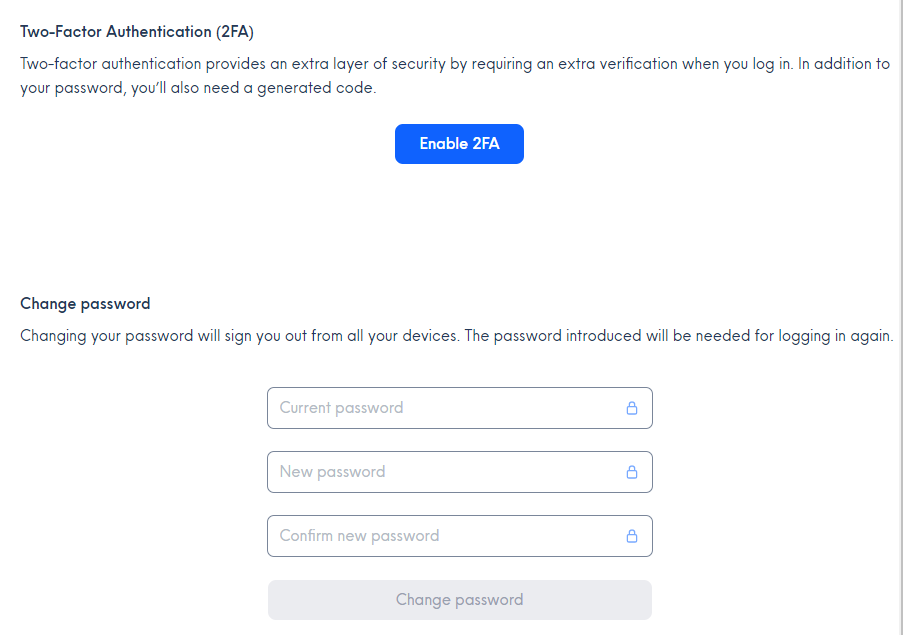 Internxt prend en charge l'authentification 2FA. ©Internxt